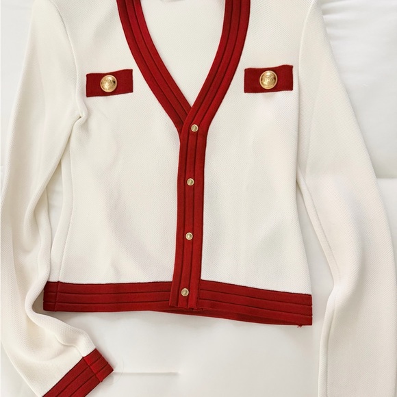 Balmain Tops - Authentic Balmain Cardigan with Gold Accents